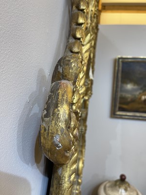 Lot 16 - A George III giltwood wall mirror