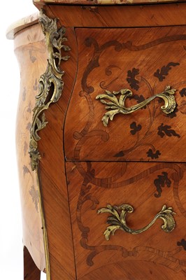 Lot 17 - A French Louis XV kingwood, marquetry-inlaid and ormolu-mounted commode