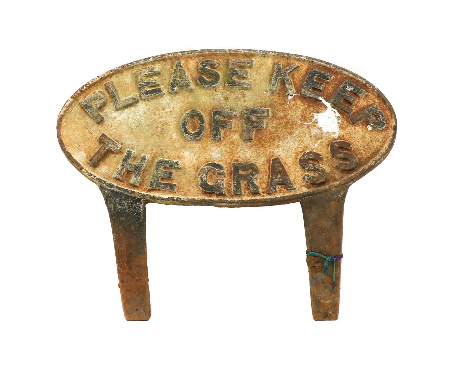 Lot 112 - A painted cast iron sign