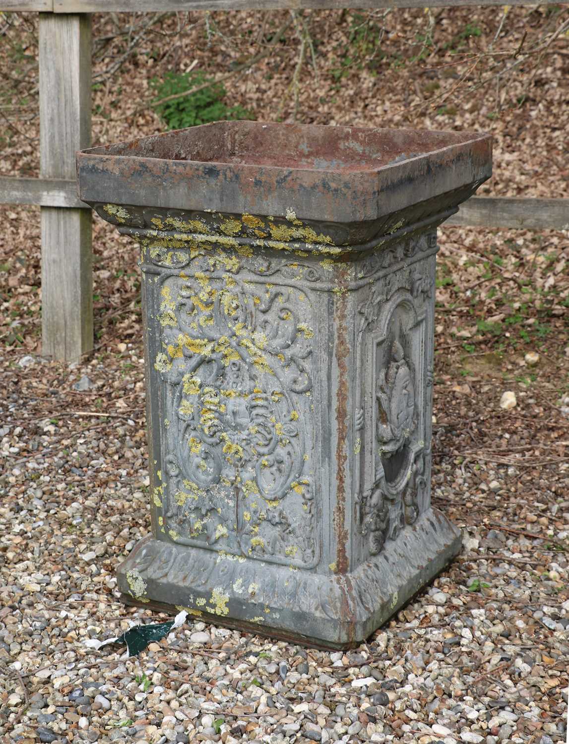 Lot 773 - A Large Rectangular Cast Iron Plinth,