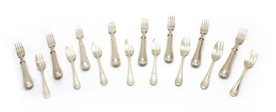 Lot 447 - A canteen of Mappin & Webb silver plated cutlery