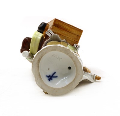 Lot 424 - A Meissen porcelain figure of a Map Seller