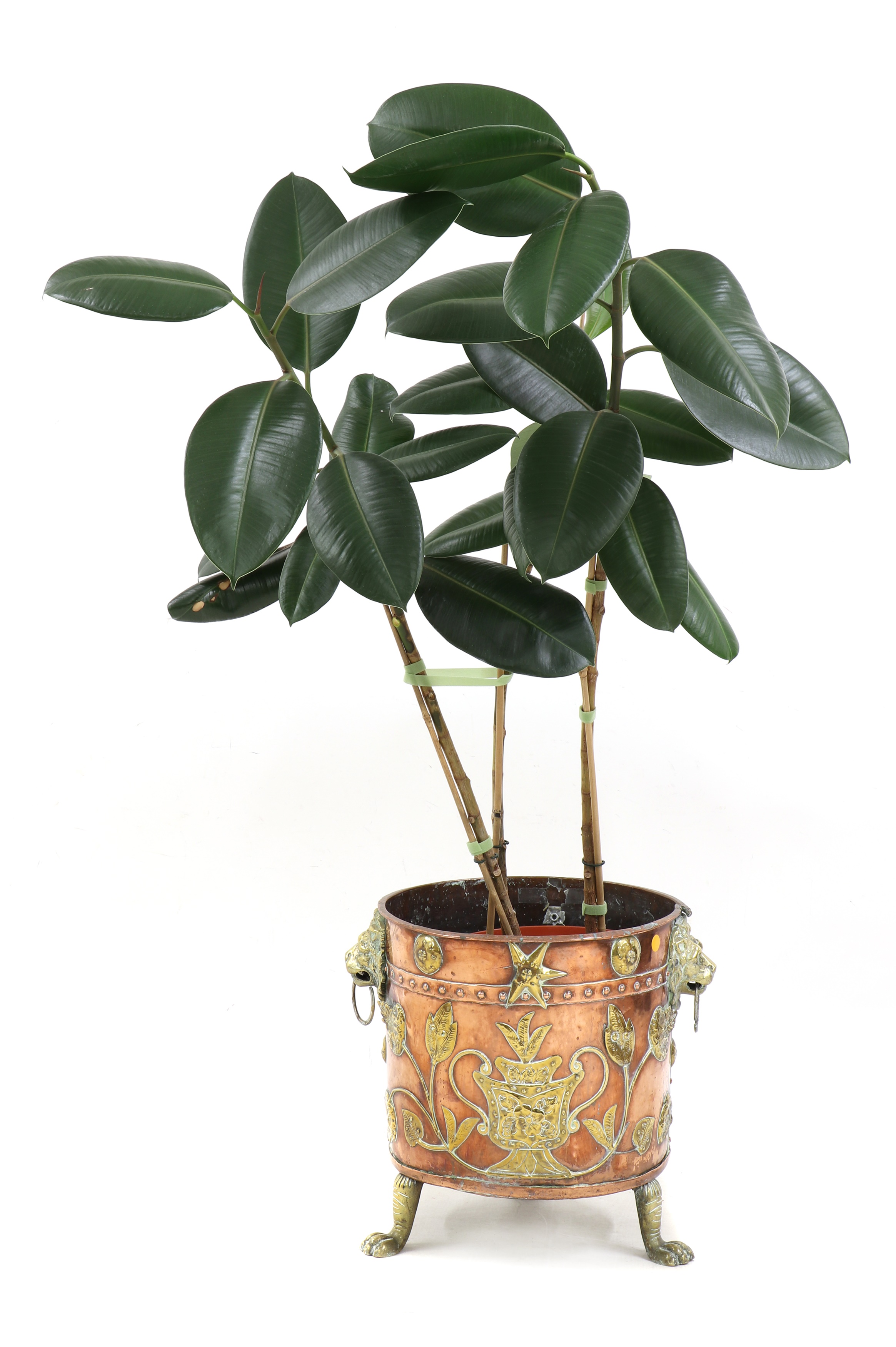 Lot 7 A copper and brass coal bucket,