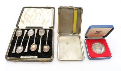 Lot 110 - A sterling silver cigarette case, by Turner & Simpson