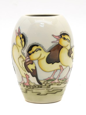 Lot 207 - A Moorcroft Spring Ducklings pattern vase