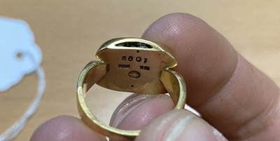 Lot 85 - A gold ring, by Georg Jensen