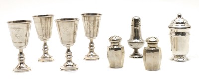Lot 118 - Four silver Kiddush cups