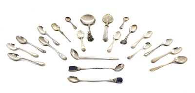 Lot 10 - A collection of silver spoons