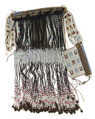 Lot 165 - A tribal beadwork skirt