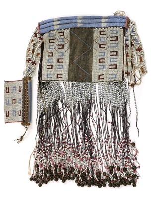 Lot 165 - A tribal beadwork skirt