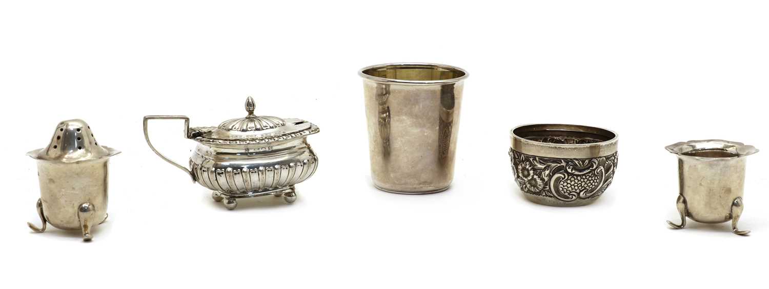 Lot 13 - A collection of silver tableware