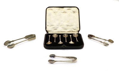 Lot 11 - A set of six silver coffee spoons