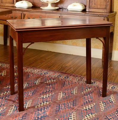 Lot 263 - A George III mahogany card table