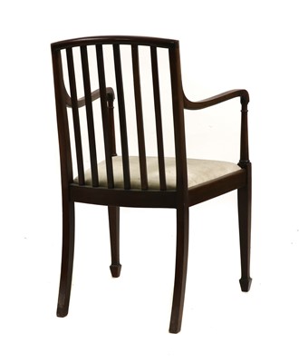 Lot 383 - An Edwardian mahogany armchair