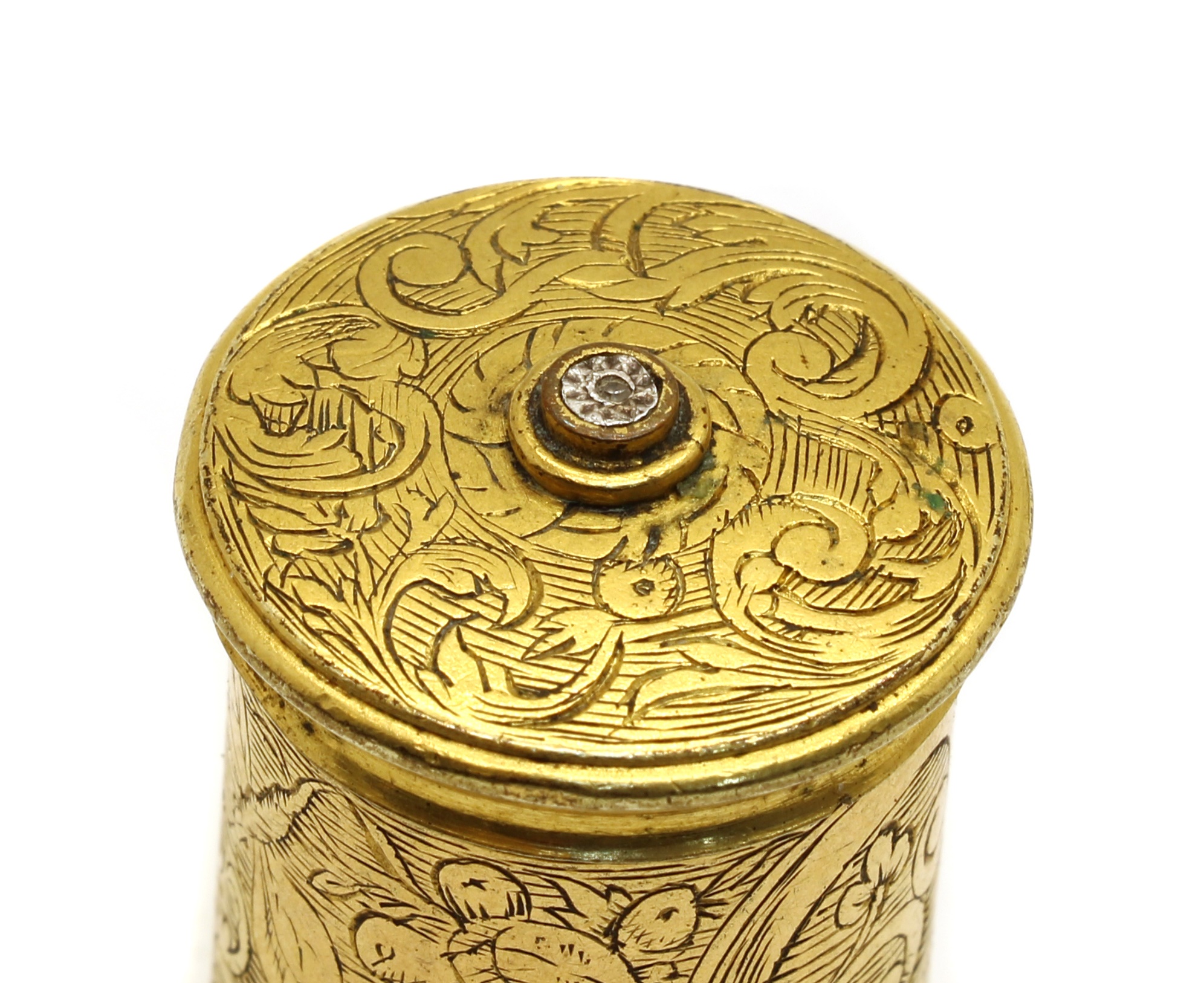 Lot 72 - A gilt Victorian vesta,