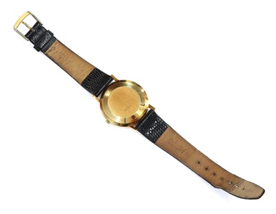 Lot 472 - A gentlemen's 18ct gold Jean Perret Genève automatic strap watch
