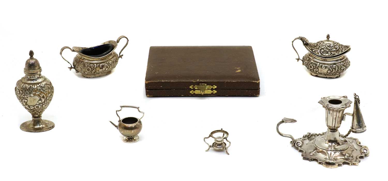 Lot 3 A group of various silver items,
