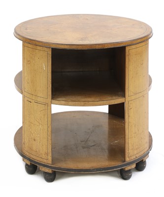 Lot 209 - An Art Deco walnut circular book table