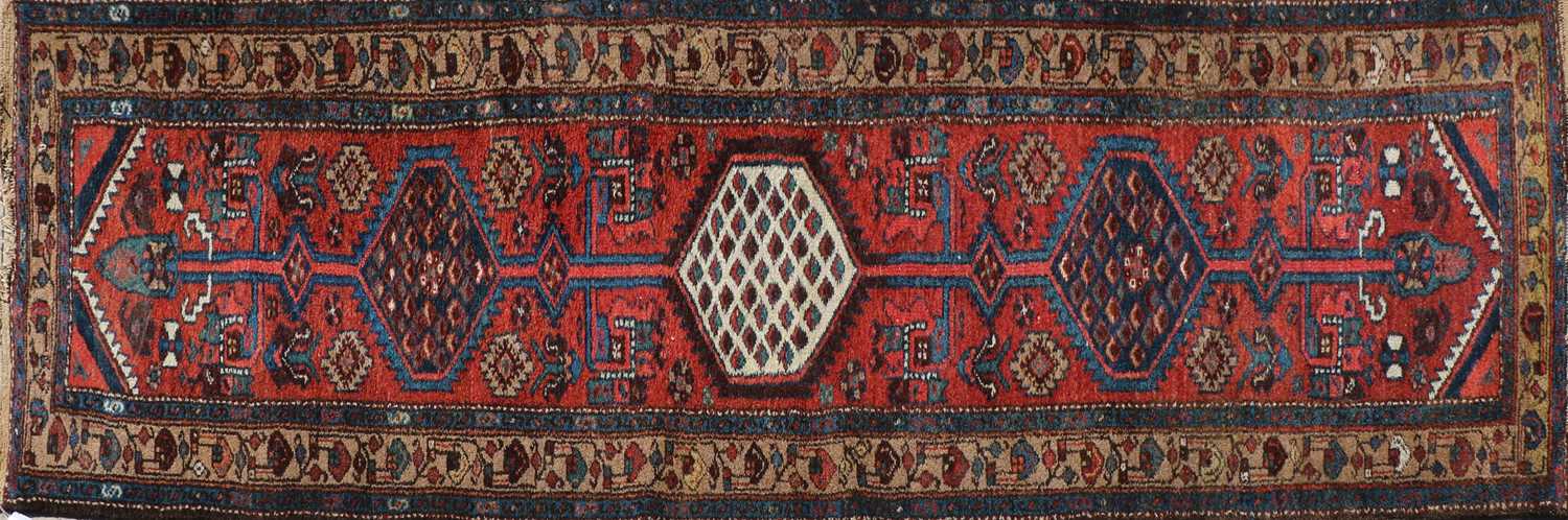 Lot 190 - Two Persian runner carpets,