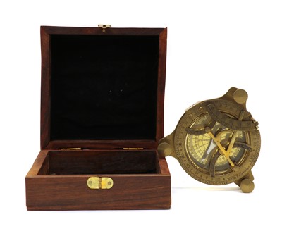 Lot 154 - A Nairne & Blunt boxed compass