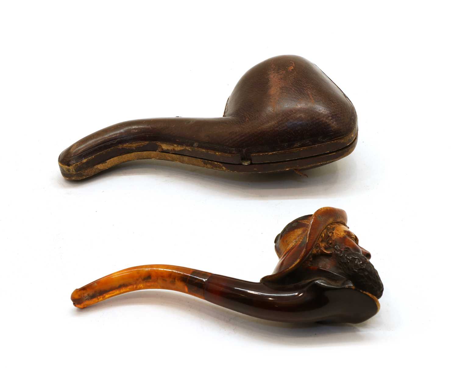 Lot 141 - A 19th Century carved meerschaum pipe