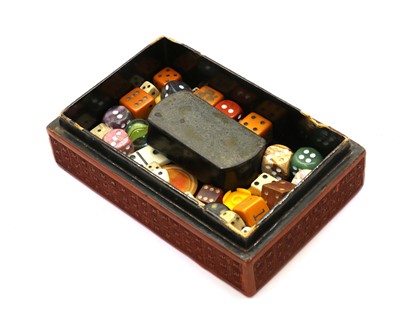 Lot 65 - A Chinese Cinnabar lacquer rectangular box