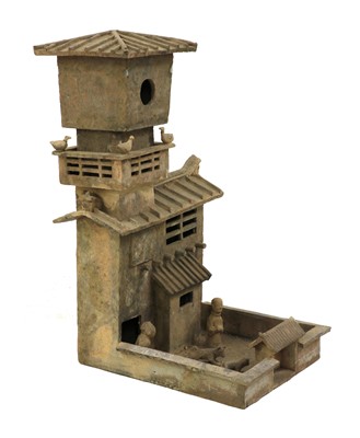 Lot 1 - A Chinese earthenware model
