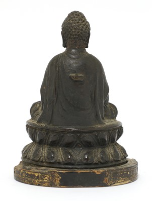 Lot 120 - A bronze Shakyamuni Buddha