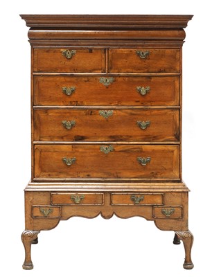 Lot 236 - An oak chest on stand