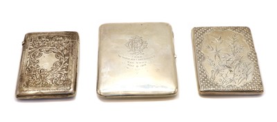 Lot 16 - A Victorian silver cigarette case