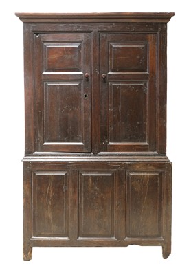 Lot 228 - A small Welsh oak cupboard