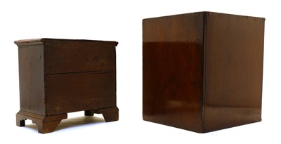 Lot 48 - A mahogany table top collector's cabinet of 10 drawers