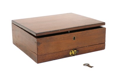 Lot 171 - A 19th century artist's mahogany paint box