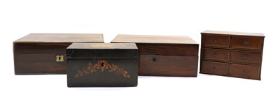 Lot 231 - Three various 19th century and later wood boxes