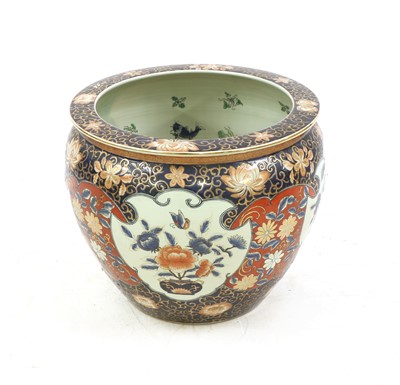 Lot 306 - A mid 20th century Chinese ceramic fish bowl