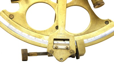 Lot 83 - A brass sextant