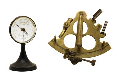 Lot 83 - A brass sextant