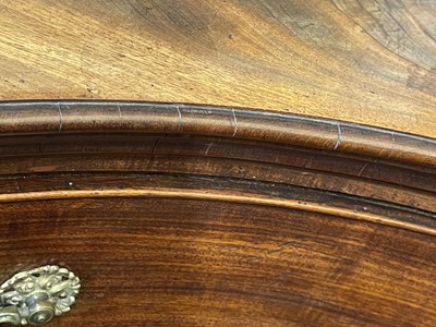 Lot 203 - A George III mahogany serpentine commode