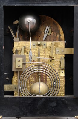 Lot 426 - A George III-style ebonised and gilt-mounted bracket clock
