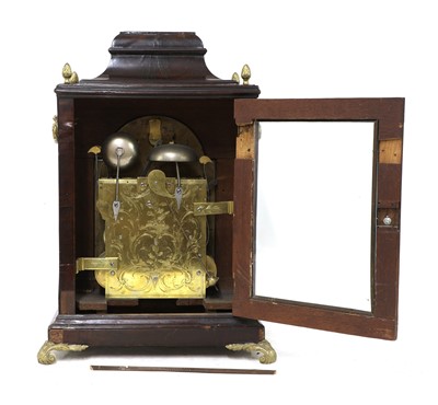 Lot 168 - A George III mahogany musical bracket clock