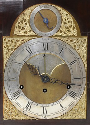 Lot 168 - A George III mahogany musical bracket clock
