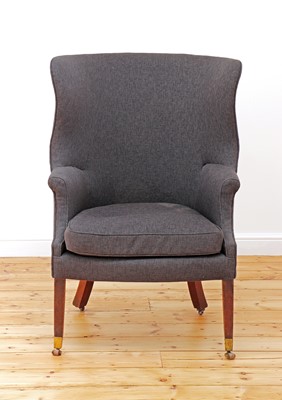 Lot 656 - A George III barrel back armchair