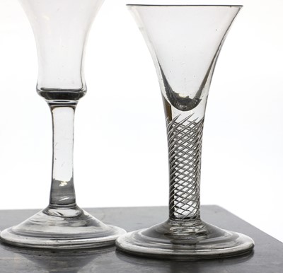 Lot 128 - An 18th century wine glass
