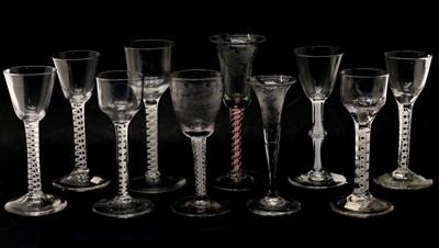 Lot 131 - 18th century drinking glasses