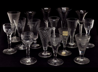 Lot 128 - A collection of 18th century drinking glasses