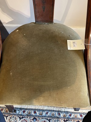 Lot 475 - A pair of Regency mahogany klismos chairs