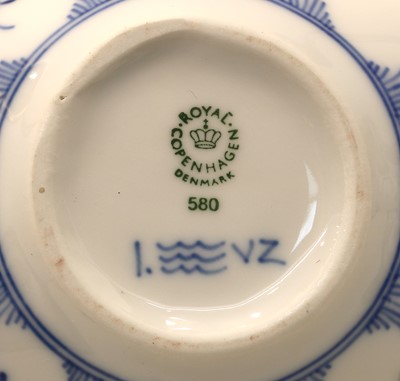 Lot 93 - A collection of Royal Copenhagen 'Blue Fluted Full Lace' pattern porcelain