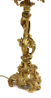Lot 232 - A French gilt bronze five-light candelabrum