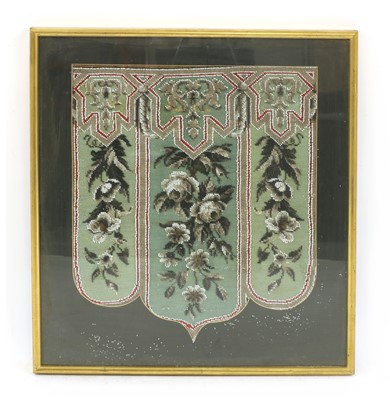 Lot 231 - A late Victorian beadwork panel