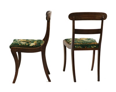 Lot 479 - A pair of Regency mahogany single chairs